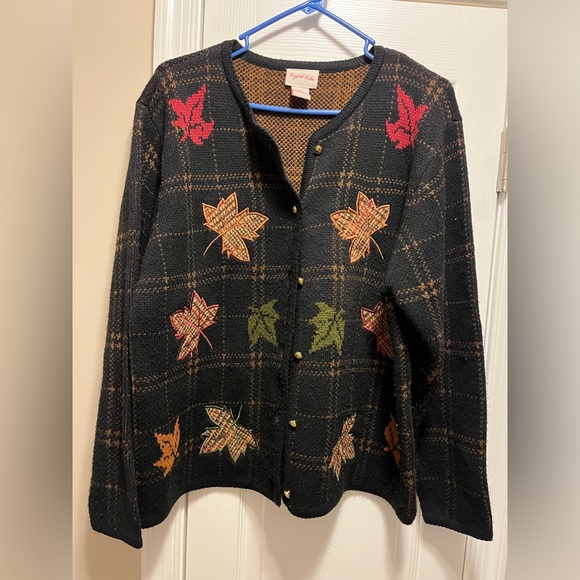 Vintage fall autumn cardigan no imperfections - Picture 2 of 5